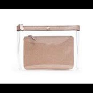 Banana Republic clear zip pouch. NEW!